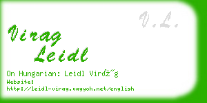 virag leidl business card